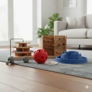 A selection of the best advanced dog puzzle toys curated for high-energy UK working breeds like Spaniels.