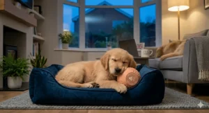 A comparison chart between traditional loud toys and squeaky balls that don't annoy humans or wake the baby.