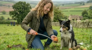 A selection of high-visibility tennis balls compatible with standard dog ball launchers.