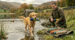 A soft, lightweight floating dog dummy perfect for puppy gundog training and water introduction.