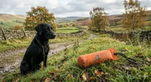 Realistic pheasant-shaped gundog training dummy for field trial preparation.
