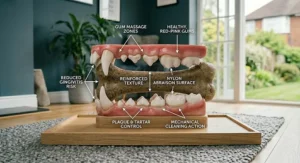 An infographic detailing safety tips for dogs using nylon bones.