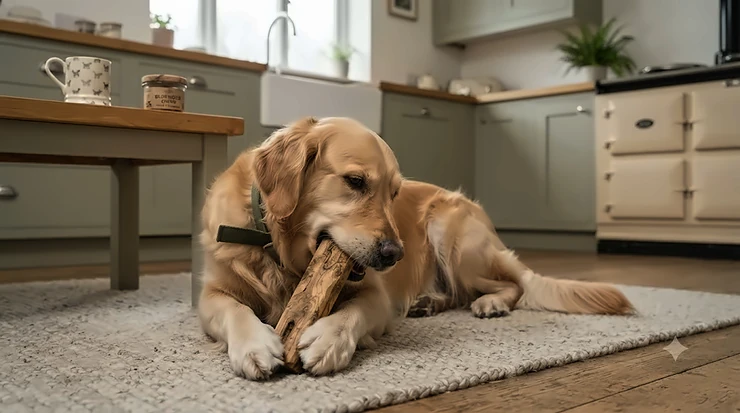 Natural olive wood dog chews for long-lasting, safe dental health. olive wood dog chews