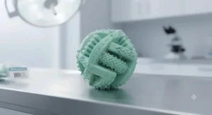 Interactive mint-flavoured dog chew toy stuffed with treats to keep dogs mentally stimulated.