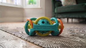 A multi-textured, flavoured enrichment chew toy designed to reduce boredom and anxiety in dogs.